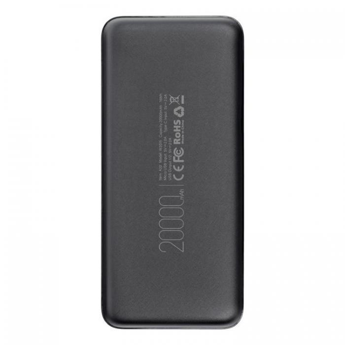 Veger - VEGER Powerbank 20000 mAh 2A A20 - Svart