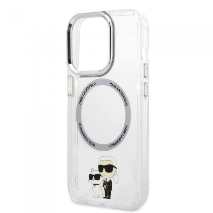 KARL LAGERFELD - Karl Lagerfeld iPhone 14 Pro Magsafe Transparent Hrdskal