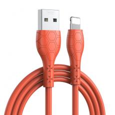 XO - XO USB Till Lightning 1m Kabel 2.4A NB240 - Orange