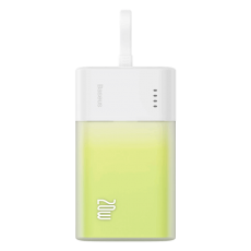 BASEUS - Baseus Powerbank 5200mAh Popsicle 20W - Vit/Grön