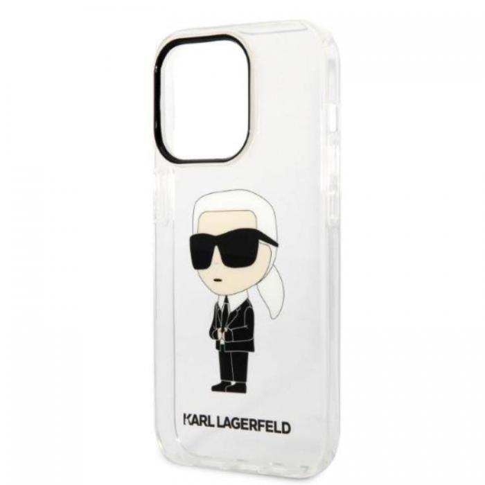 KARL LAGERFELD - Karl Lagerfeld iPhone 14 Pro Skal IML NFT Ikonik - Transparent