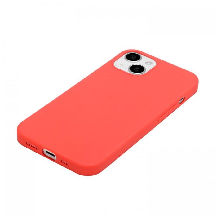 A-One Brand - iPhone 15 Plus Mobilskal TPU Matte Slim-Fit - Rd