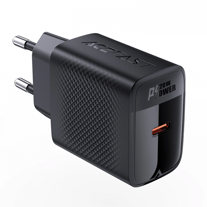 Acefast - Acefast A82 Snabbladdare 20W GaN USB-C PD - Svart