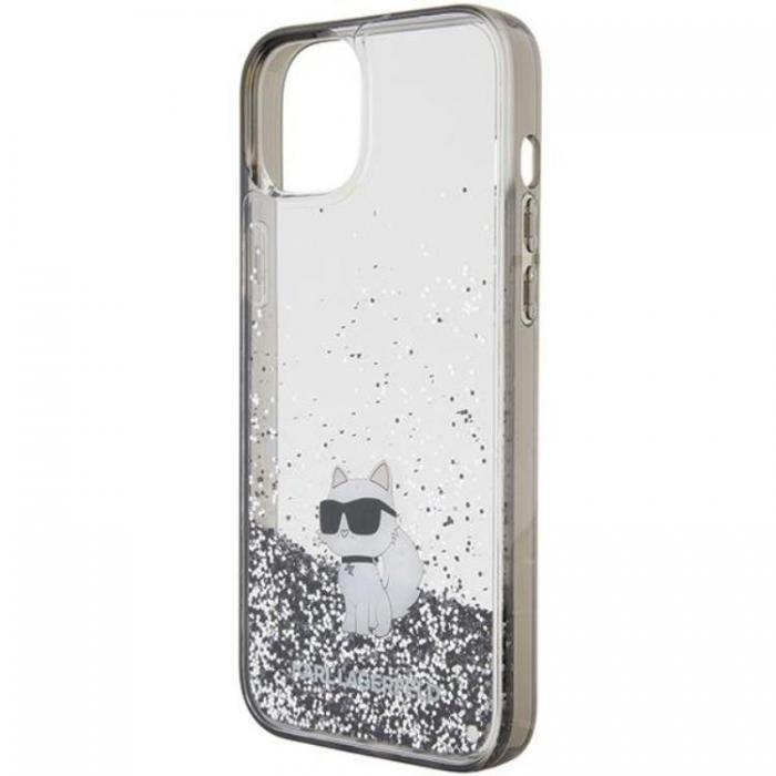 KARL LAGERFELD - KARL LAGERFELD iPhone 15 Mobilskal Liquid Glitter Choupette