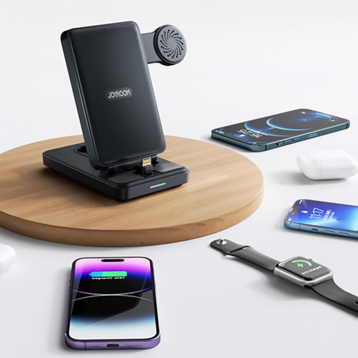 Joyroom - Joyroom 4in1 Trdls Laddare iPhone, Apple Watch, Airpods