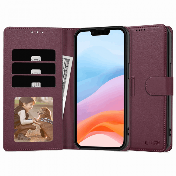 Tech-Protect - Tech-Protect iPhone 16e Plnboksfodral - Mulberry