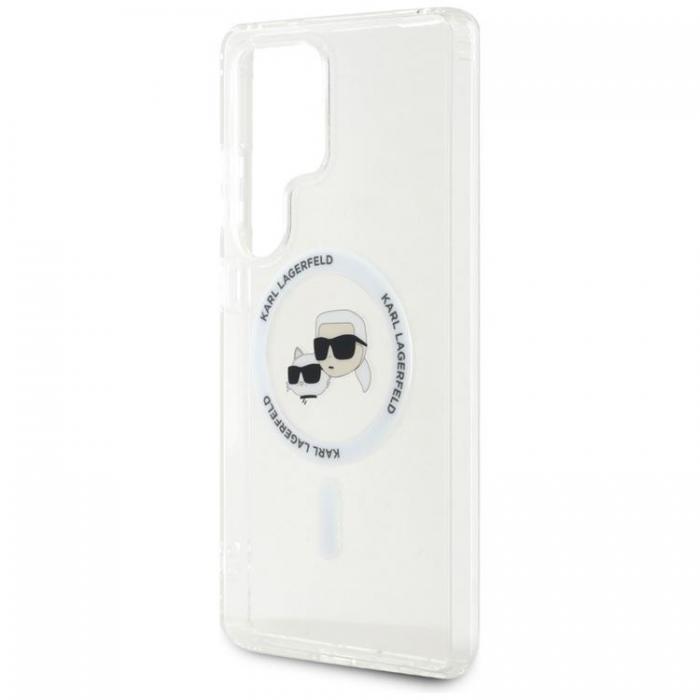 KARL LAGERFELD - Karl Lagerfeld Galaxy S25 Ultra Mobilskal MagSafe Karl & Choupette Logo - Vit