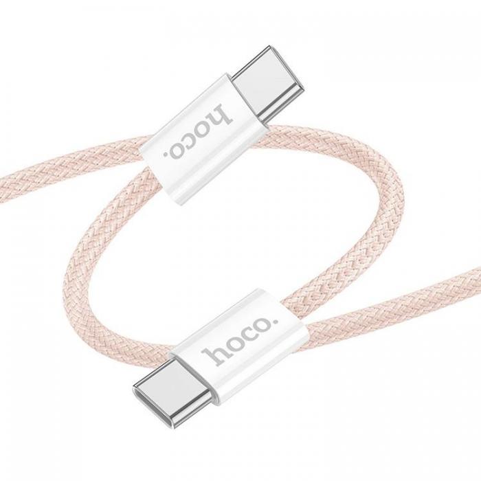 Hoco - Hoco USB-C till USB-C kabel 1m 60W X104 3A - Rosa