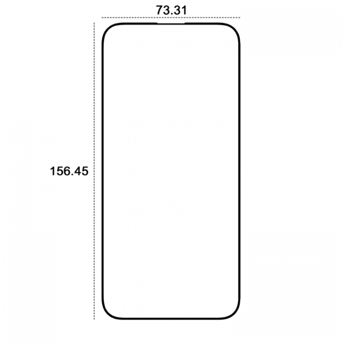 Etteri - Etteri iPhone 15 Pro Max Hrdat Glas Skrmskydd 9D - Svart