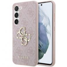 Guess - Guess Galaxy S24 Mobilskal Big Metall Logo - Rosa