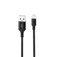 XO - XO Kabel USB-A till Micro-USB 2m 2.4A - Svart