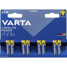 VARTA - Varta 8-st Alkaliskt Batteri R3 (AAA) Longlife Power