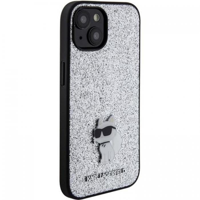 KARL LAGERFELD - Karl Lagerfeld iPhone 15 Mobilskal Fixed Glitter Metal Pin