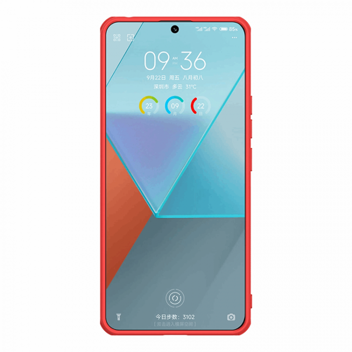 Nillkin - Nillkin Xiaomi Redmi Note 13 Pro Mobilskal Sheild Pro - Rd