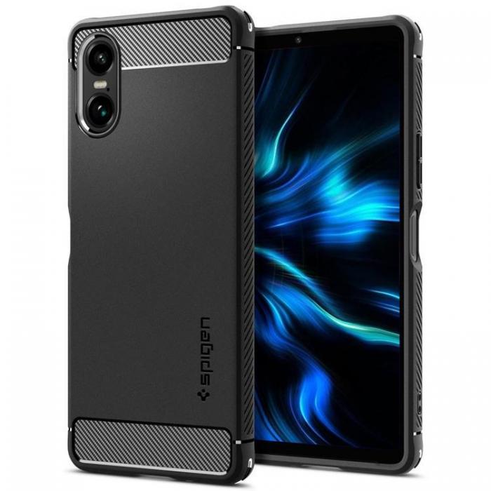 Spigen - Spigen Sony Xperia 10 VI Mobilskal Rugged Armor - Svart