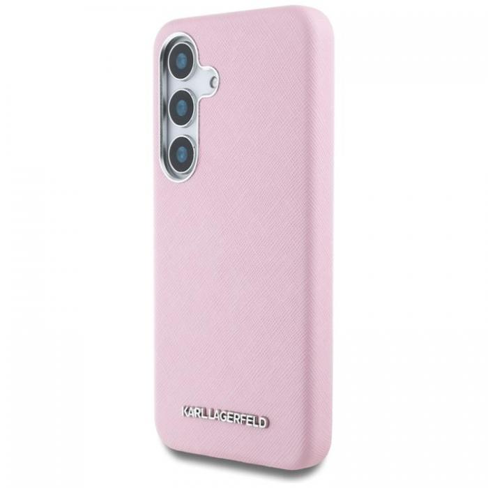 KARL LAGERFELD - Karl Lagerfeld Galaxy S25 Mobilskal MagSafe Saffiano Full Wrapped - Rosa