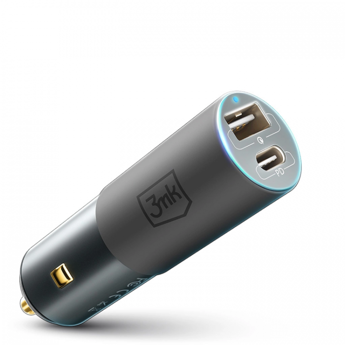 3MK - 3MK Billaddare 100W USB-C USB-A Hyper - Silver