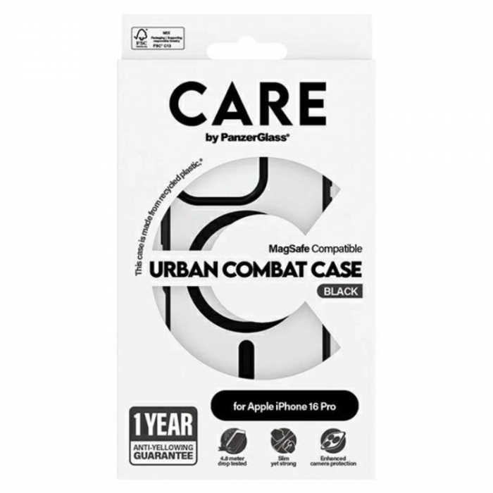 PanzerGlass - CARE By PanzerGlass iPhone 16 Pro Mobilskal MagSafe Urban - Svart