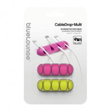 BlueLounge - Bluelounge CableDrop Multi - Självhäftande hållare för sladdar, 2 pack