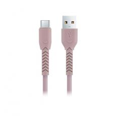 Maxlife - Maxlife Kabel USB till micro-USB 1m 3A MXUC-04 - Rosa