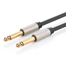 Ugreen - Ugreen Audio Kabel 1m 6.35 mm Jack Mono TS - Grå