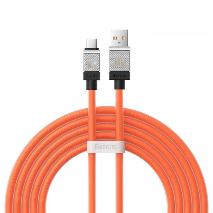 BASEUS - Baseus USB Till USB-C 100W 2m Kabel CoolPlay - Orange