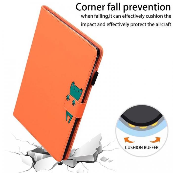 A-One Brand - Lenovo Tab M10 GEN 3 Fodral Kortplatser PU-lder - Orange