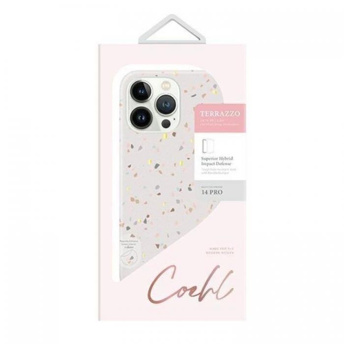 UNIQ - Uniq iPhone 14 Pro Skal Coehl Terrazzo - Sand