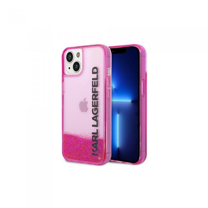 KARL LAGERFELD - Karl Lagerfeld Rosa Glitter Fodral fr iPhone 14 Plus