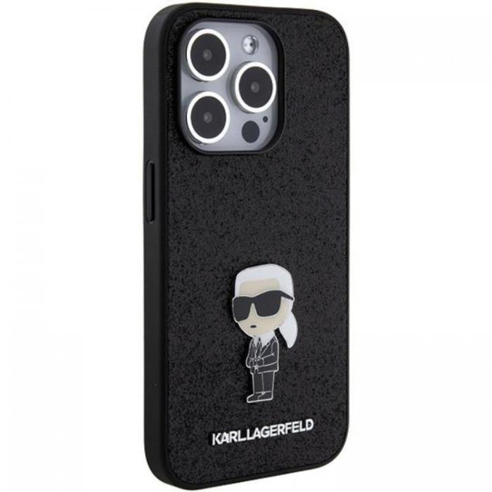 KARL LAGERFELD - KARL LAGERFELD iPhone 15 Pro Mobilskal Fixed Glitter Ikonik