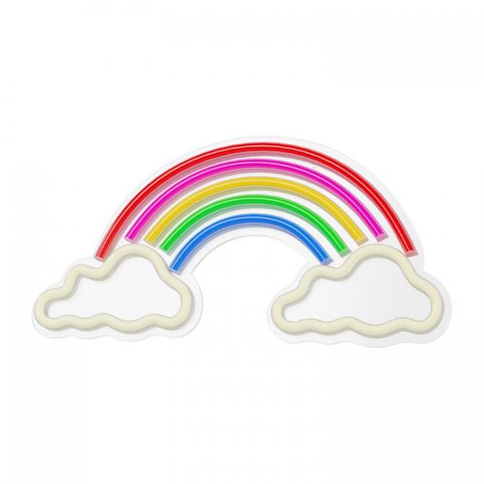 Forever Light - Forever Light LED Neon PLEXI RAINBOW ON CLOUDS - Flerfrgad