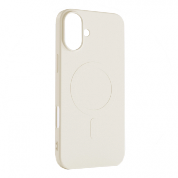 A-One Brand - iPhone 16 Pro Mobilskal Magsafe Liquid Silikon - Beige