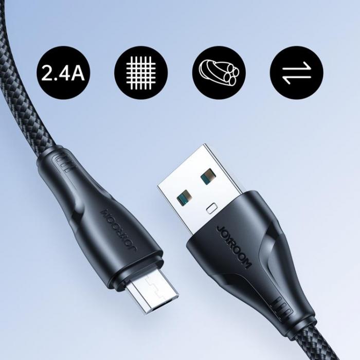 Joyroom - Joyroom USB Till Micro USB Kabel 0.25 m - Svart