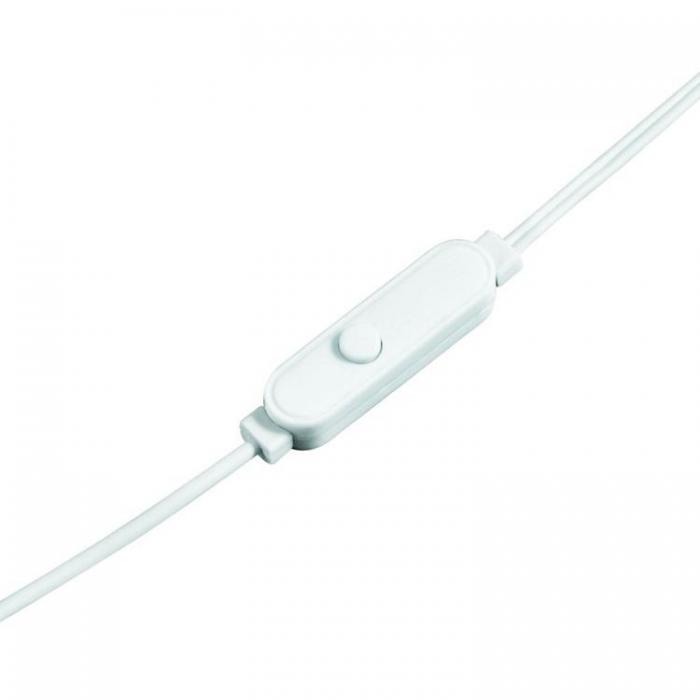 Thomson - Thomson In-Ear Hrlurar Trdbunden med Mikrofon Jack 3.5 mm - Vit