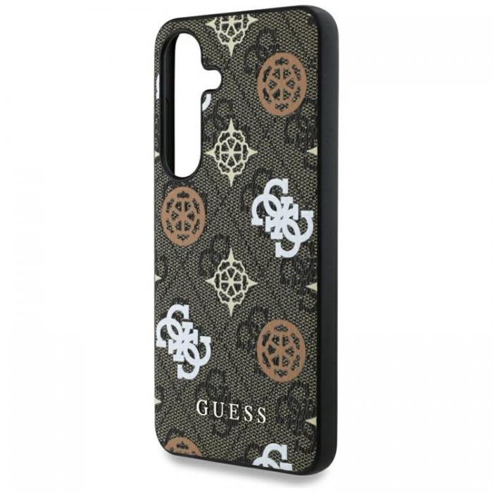 Guess - Guess Galaxy S25 Ultra Mobilskal MagSafe 4G Printed Colored Peony - Brun