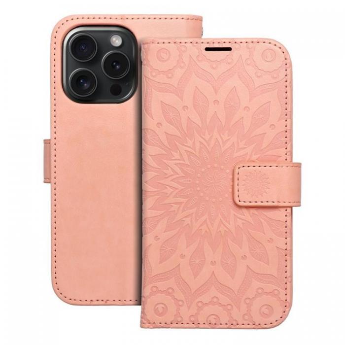 A-One Brand - iPhone 16 Plnboksfodral Mezzo Mandala - Peach Fuzz