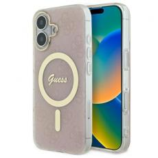 Guess - Guess iPhone 16 Plus Mobilskal MagSafe IML 4G - Rosa