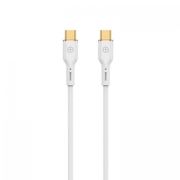 WIWU - WIWU USB-C Till USB-C 100W Kabel 1.2m YQ02 - Vit