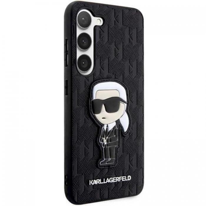 KARL LAGERFELD - Karl Lagerfeld Galaxy S23 Plus Skal Saffiano Monogram Ikonik - Svart