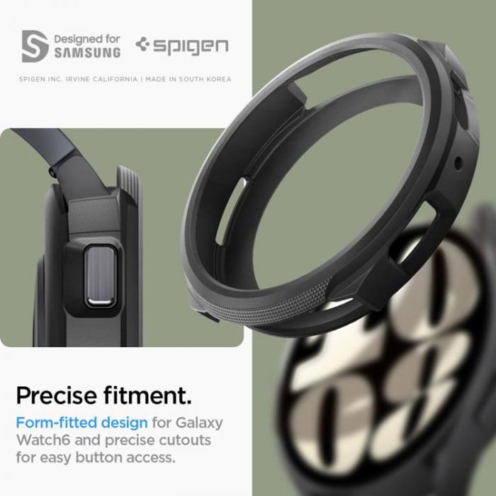 Spigen - Spigen Galaxy Watch 6 (44mm) Skal Liquid Air - Mattsvart