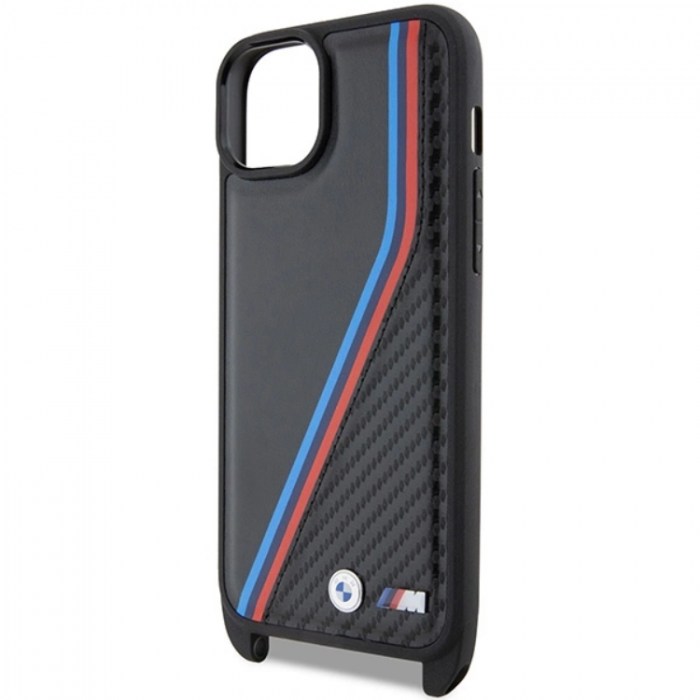 BMW - BMW iPhone 15/14 Plus Halsbandsskal M Edition Carbon Tricolor