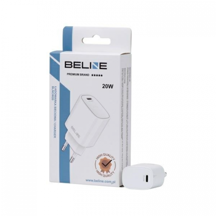 Beline - Beline Vggladdare USB-C (20W) - Vit