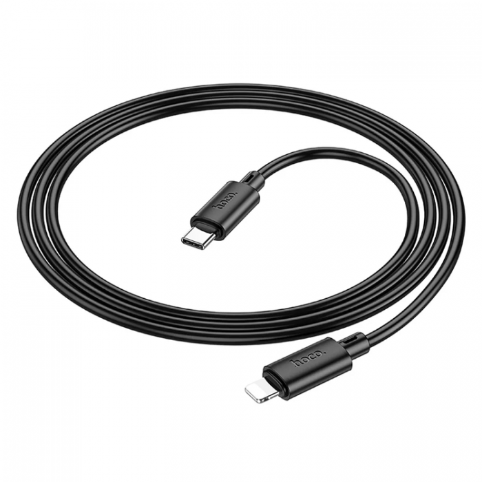 Hoco - Hoco USB-C Till Lightning Kabel 1m - Svart