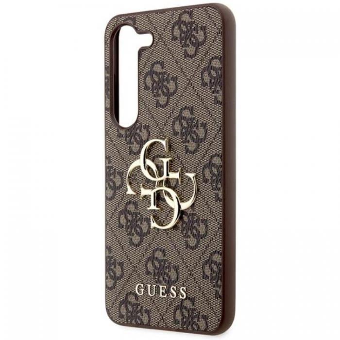 Guess - Guess Galaxy S23 FE Mobilskal Big Metal Logo - Brun