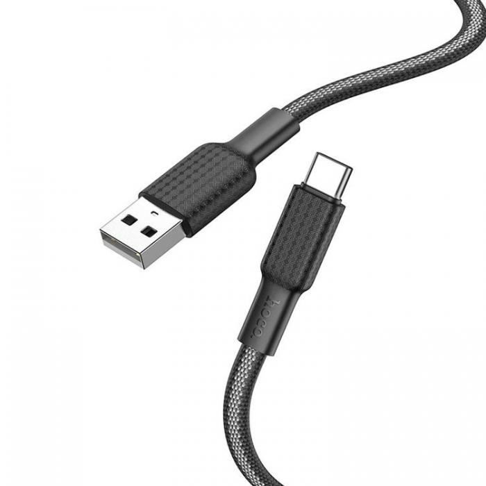 Hoco - HOCO USB-A Till USB-C Kabel 1m 3A X69 - Svart/Vit