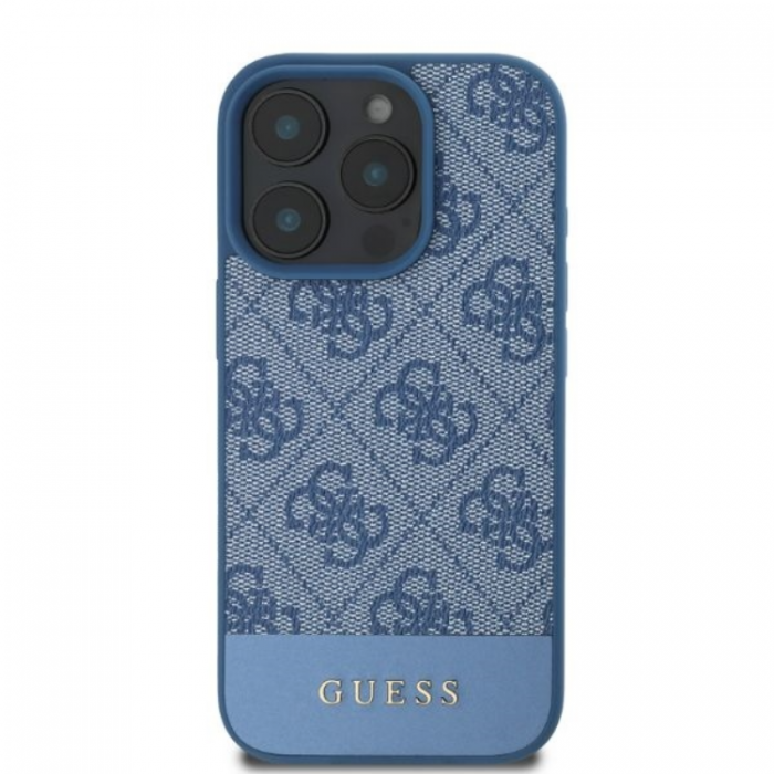 Guess - Guess iPhone 16 Pro Max Mobilskal 4G Bottom Stripe - Bl