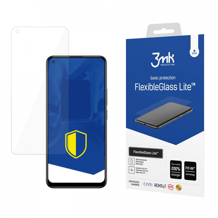 3MK - 3MK Realme 8 Pro Hybrid Okrossbart Glas FlexibleGlass Lite