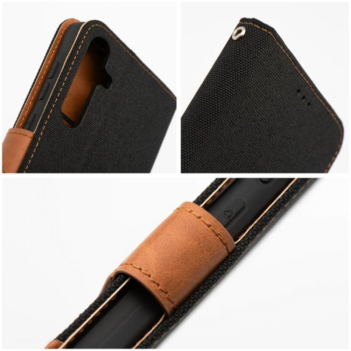 A-One Brand - Xiaomi Redmi 14C Plnboksfodral Jeans - Svart