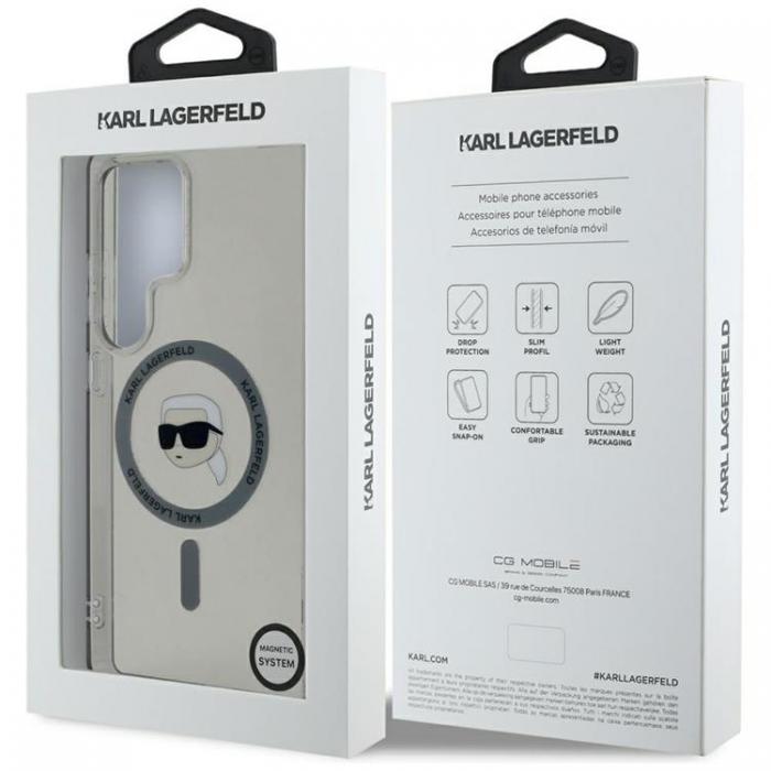 KARL LAGERFELD - Karl Lagerfeld Galaxy S25 Ultra Mobilskal MagSafe Karl Printed Logo - Svart