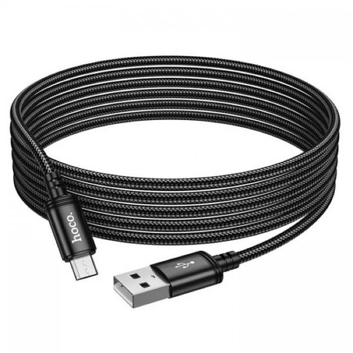 Hoco - Hoco Kabel USB-A till Micro-USB 2.4A 3m X91 - Svart